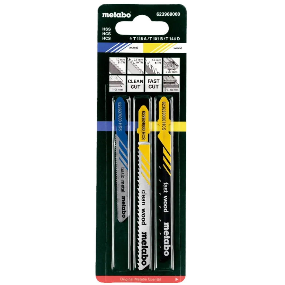 Пиляльні полотна для лобзика Metabo Metabo (623968000)