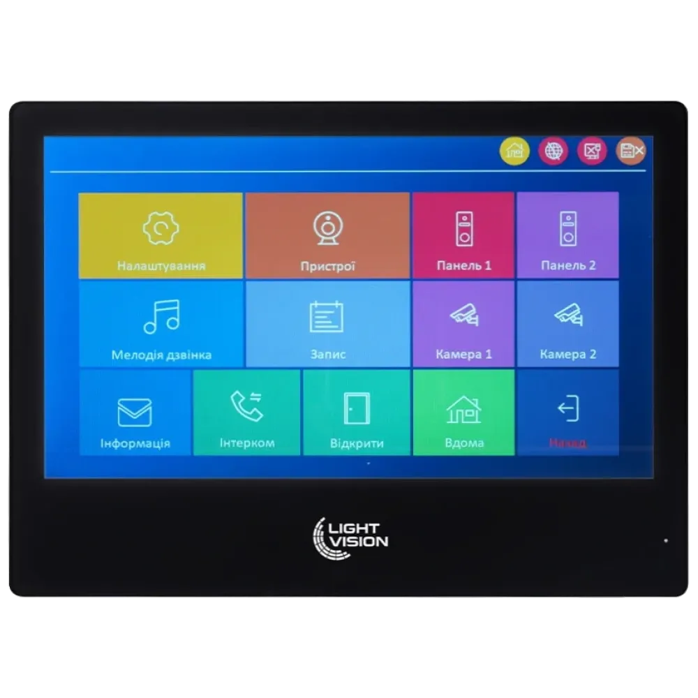 Відеодомофон Light Vision Light Vision SINGAPORE WiFi FHD BLACK (AI) 10"