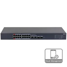 Комутатор 20 портів керований Dahua Dahua DH-CS4220-16GT-190 PoE