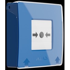 Бездротова програмована кнопка з механізмом скидання Ajax ManualCallPoint Jeweller Blue