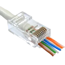 Коннектор со сквозными отверстиями Kingda Kingda UTP RJ45 кат. 6 (100шт.)