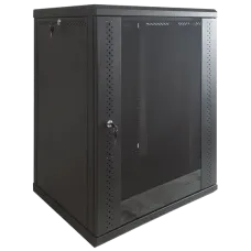Шафа  EServer 12U 600х600х637 стекло, черная