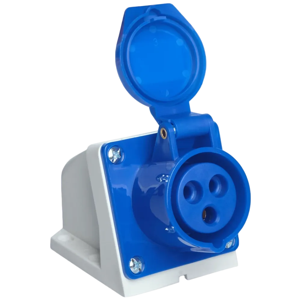 Розетка стационарная внешняя  UEA 113 16А 220В 2Р+Е IP44