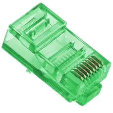 Коннектор (100 шт/уп.) Merlion Merlion RJ-45 8P8C UTP Cat-5 Q100 Green