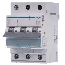 Автоматичний вимикач 3P 6kA C-32A 3M Hager Hager MCN332