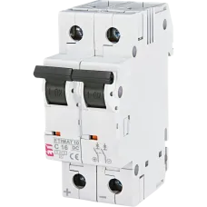 Автоматичний вимикач ETI ЕТІ ETIMAT 10 DC 2p C 16A (6 kA)