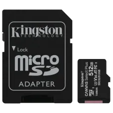 Модуль флеш-пам'яті  Kingston 512GB micSDXC Canvas Select Plus 100R A1 C10 Card + ADP