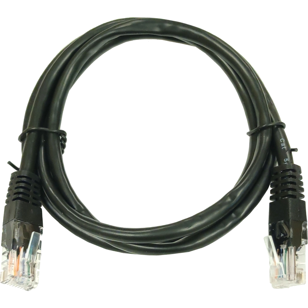 Патч-корд UTP, 3 м, кат. 5e, чорний Kingda PAUT3300-BK