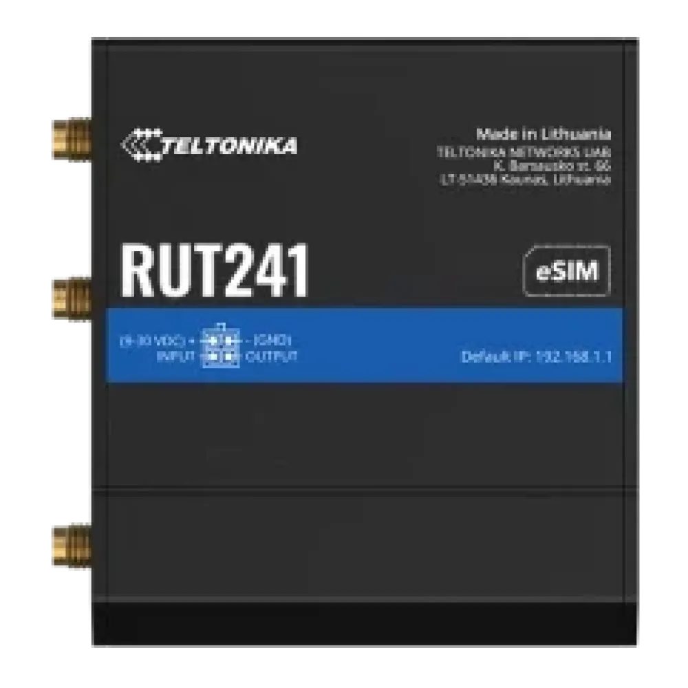 Промышленный сотовый маршрутизатор Teltonika Teltonika RUT241 c 4G LTE, Wi-Fi, eSIM