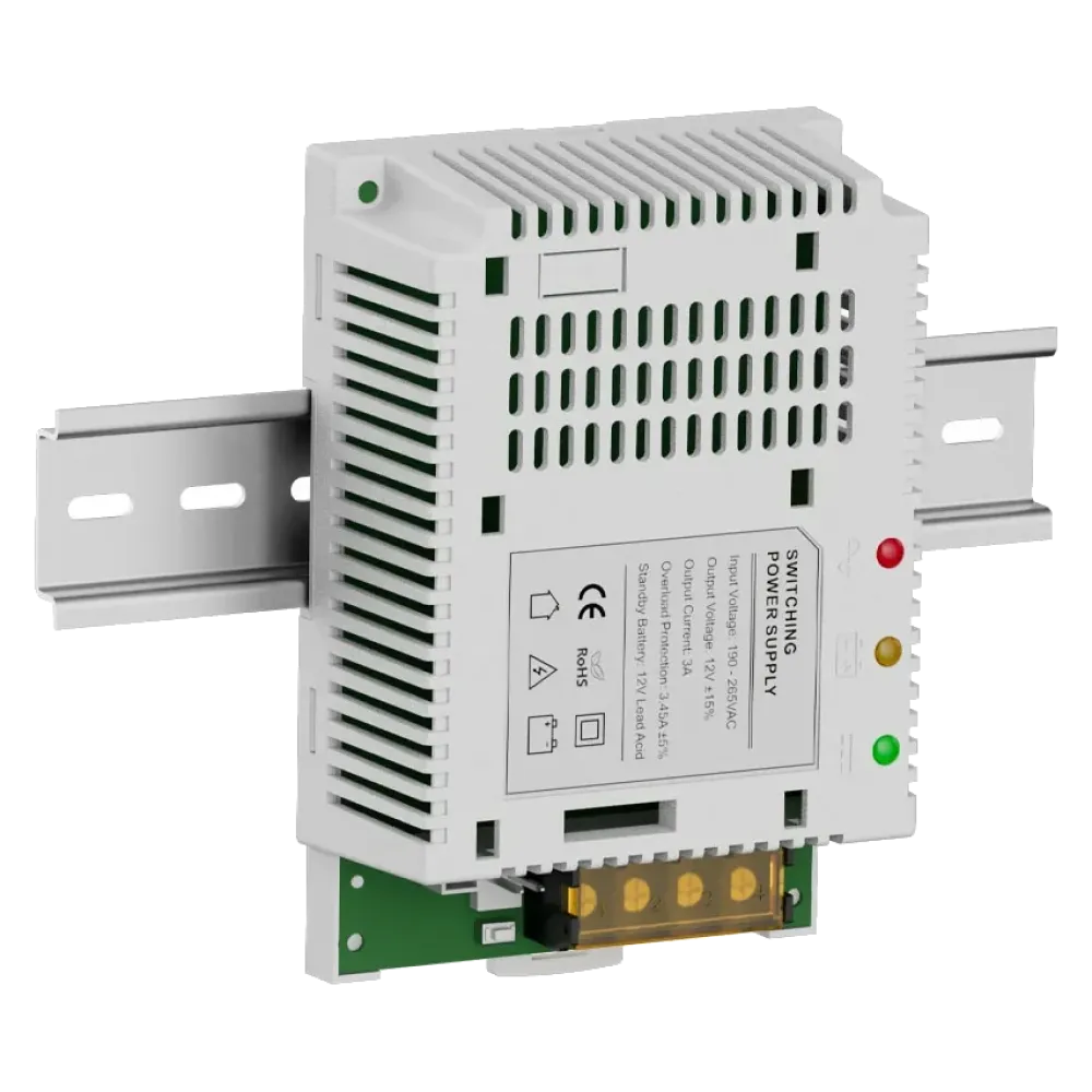 Плата ИБП Kraft Kraft PSU-1208LED(BOARD) с креплением на DIN-рейку