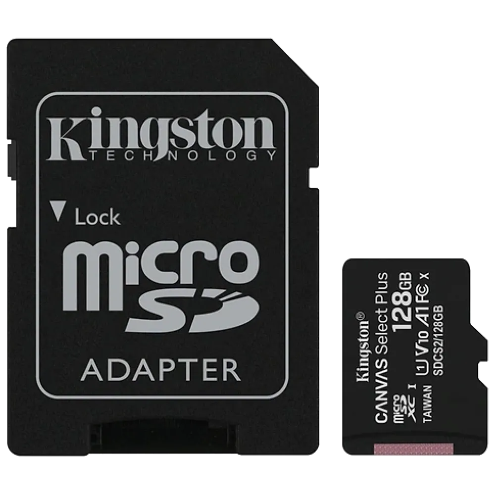 Карта пам'яті Kingston Kingston (SDCS2/128GB) 128Гб microSDXC U1 V10 A1