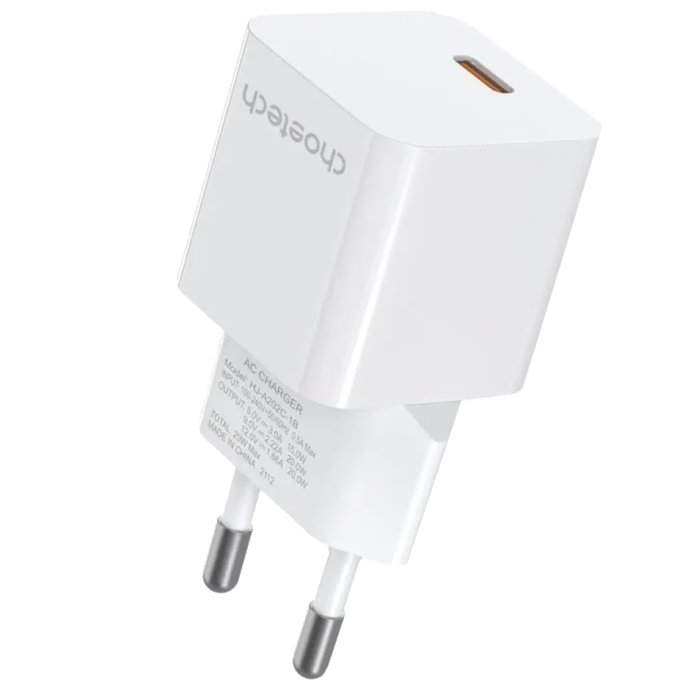 Адаптер Choetech Choetech PD5010 mini White PD20W GAN USB-C