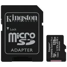 Карта памяти Kingston Kingston (SDCS2/128GBSP) 128Гб microSDXC U1 V10 A1