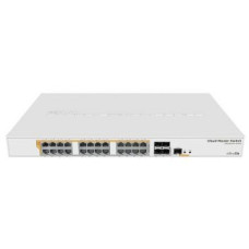 Комутатор 24 порти керований MikroTik MikroTik CRS328-24P-4S+RM PoE