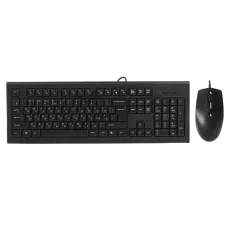 Комплект клавиатура+мышка  A4Tech KR-8572S Black