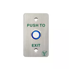 Кнопка выхода с LED-подсветкой Yli Electronic PBK-814B(LED)