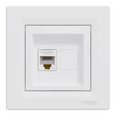 Розетка комп'ютерна одинарна Schneider Electric Schneider Electric Asfora EPH4300121 RJ45 кат.5е UTP