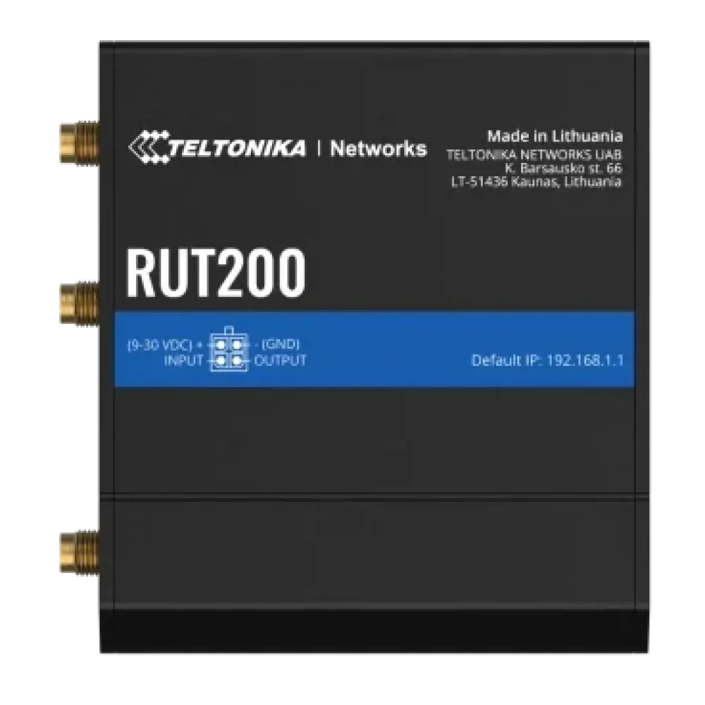 Промисловий стільниковий маршрутизатор Teltonika Teltonika RUT200 c 4G LTE, Wi-Fi