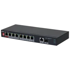 Коммутатор 8 портов неуправляемый Dahua Dahua DH-PFS3110-8ET1GT1GF-96 PoE