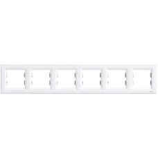 Рамка 6-местная горизонтальная белая Schneider Electric Schneider Electric ASFORA EPH5800621