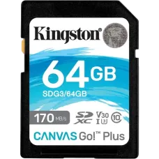 Карта памяти Kingston Kingston SDXC Canvas Go Plus 170R C10 UHS-I U3 V30 64Гб