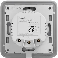 Реле для одноклавішного вимикача Ajax Ajax LightCore (1-gang) vertical