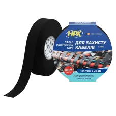 Стрічка для джгутівки та захисту кабелів HPX HPX TP1910 19мм х 25м