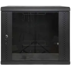 Шафа  EServer 9U 600х350х503 стекло, черная