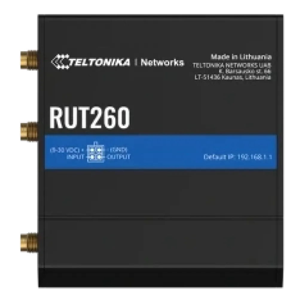Промисловий стільниковий маршрутизатор Teltonika Teltonika RUT260 c 4G LTE, Wi-Fi