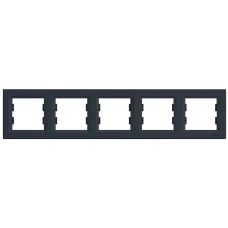 РАМКА П'ЯТИМІСНА ГОРИЗОНТАЛЬНА, АНТРАЦИТ Schneider Electric Schneider Electric Asfora EPH5800571 РАМКА П'ЯТИМІСНА ГОРИЗОНТАЛЬНА, АНТРАЦИТ Schneider Electric Schneider Electric Asfora EPH5800571