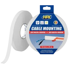 Лента двухсторонняя для монтажа кабельканалов HPX HPX DSW1925 CARPET TAPE 19мм х 25м