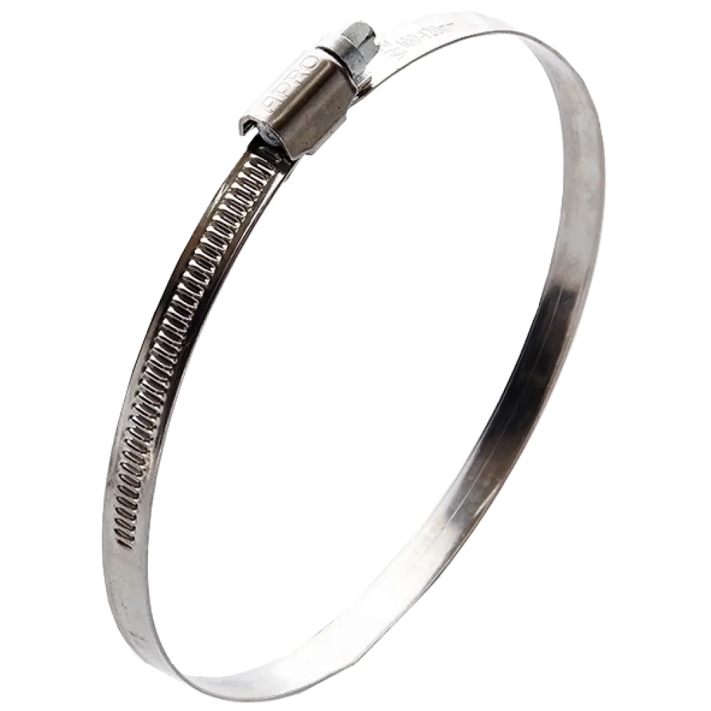 Хомут черв'ячний нержавіючий APRO APRO W2 40-60мм (50шт)