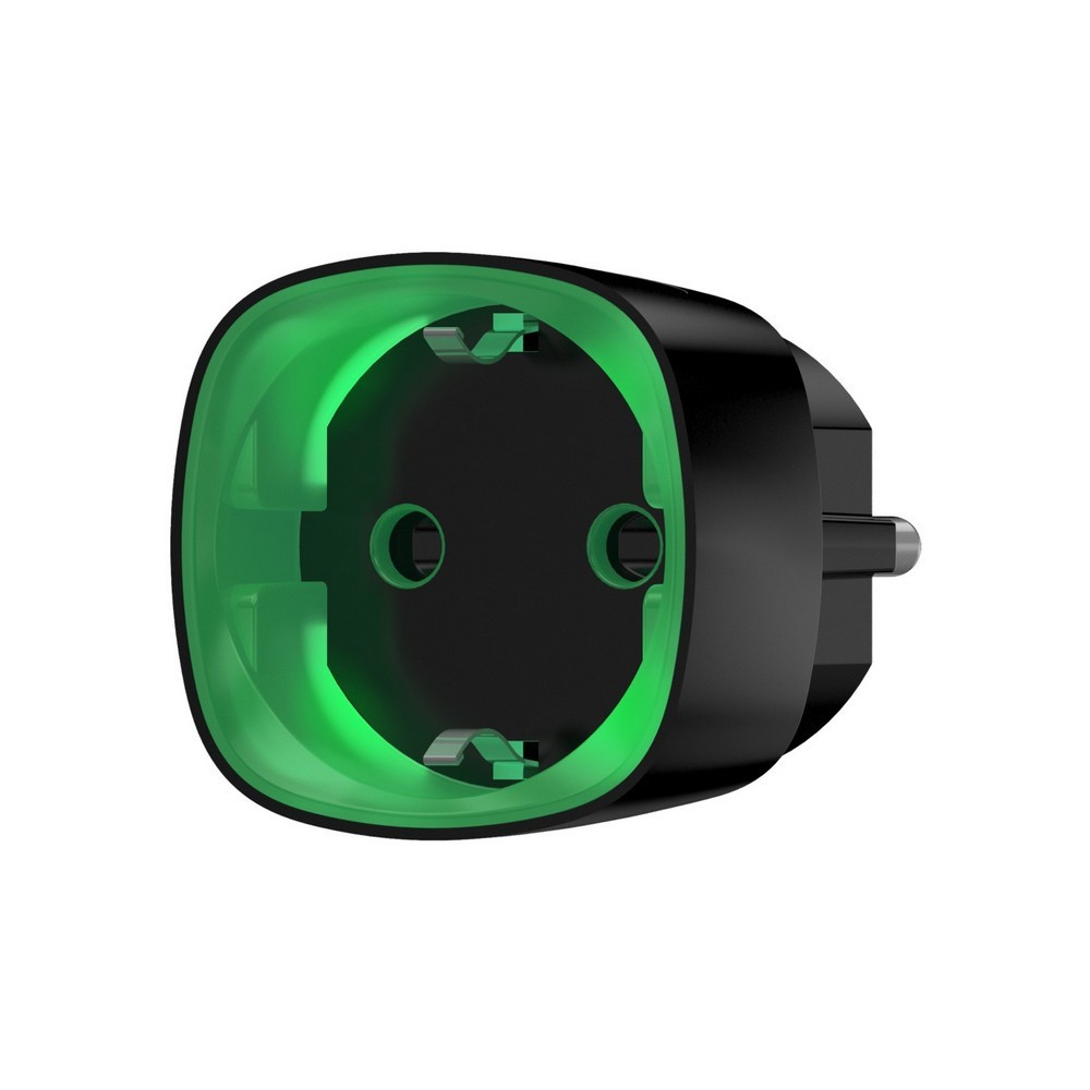 Радіокерована розумна розетка з лічильником енергоспоживання Ajax Socket черная