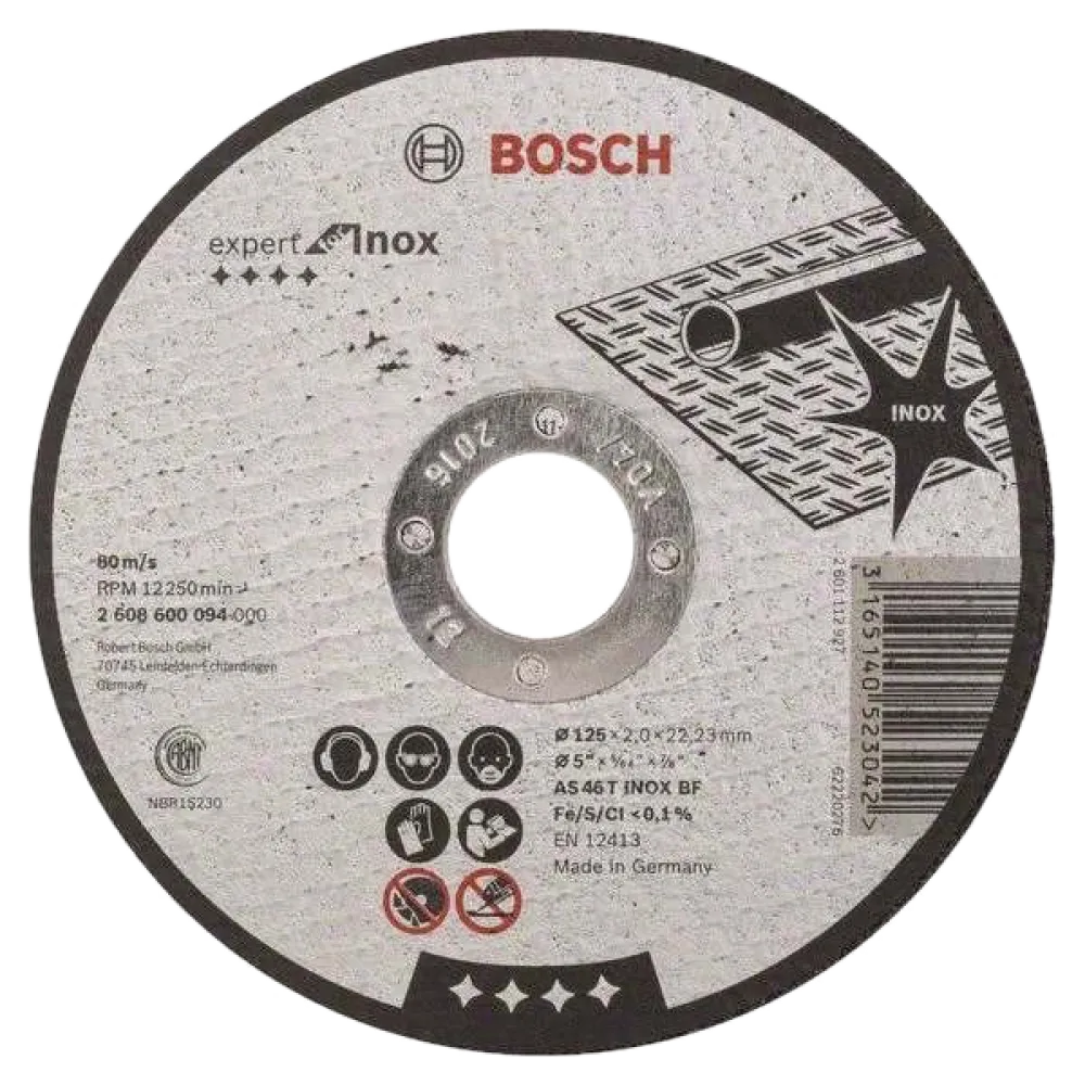 Відрізне коло для нержавіючої сталі Bosch Bosch 125 x 1 мм (2608600549)