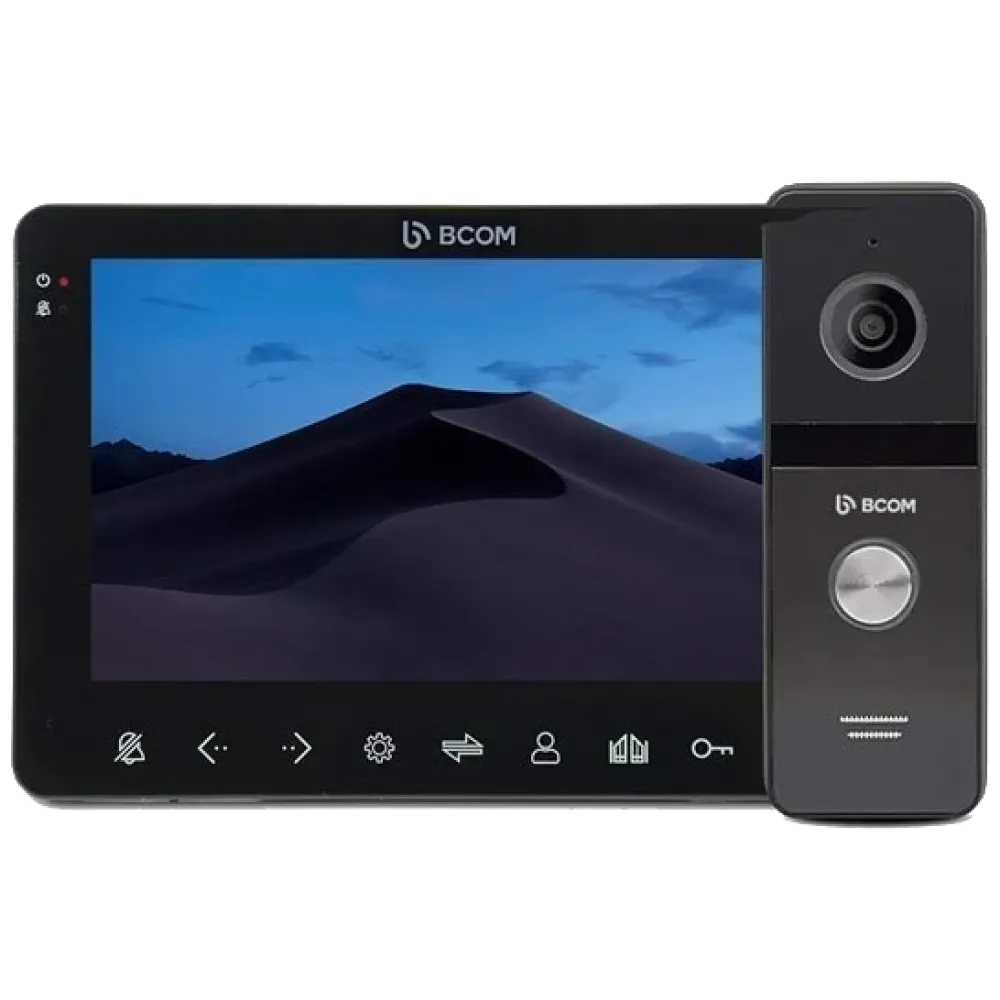 Комплект видеодомофона BCOM BCOM BD-780FHD Black Kit