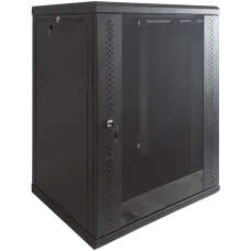Шафа  EServer 15U 600х500х773 стекло, черная