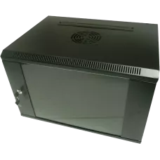 Шкаф коммутационный настенный 9U 600x450  Hypernet WMNC-9U-FLAT-AC-BLACK