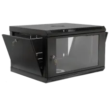 Шафа  19" 6U, 600x500x373мм акриловое стекло, черный