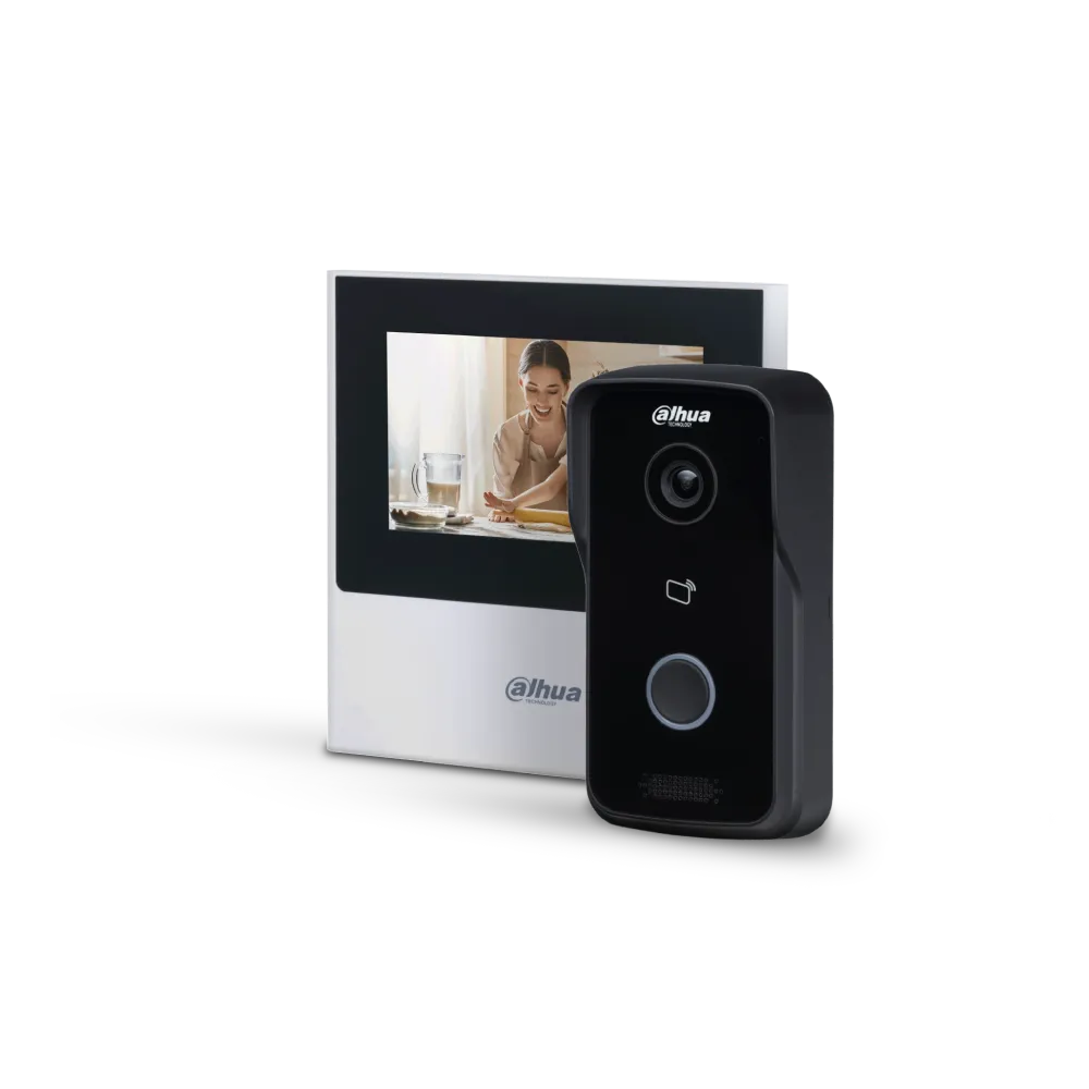 Комплект Dahua Dahua Mіні DHI-VTH2611L-WP 4.3" Wi-Fi + DHI-VTO2111D-P-S3