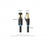 Патч-корд 15м, S/FTP cat 8 RJ-45 black Vention (IKABN)