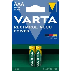 Аккумулятор AAA Varta VARTA RECHARGEABLE ACCU 1000mAh BLI 2 NI-MH (READY 2 USE)