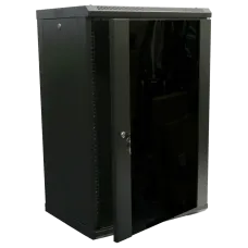 Шкаф коммутационный настенный 18U 600x450 разборный  Hypernet WMNC-18U-FLAT- BLACK