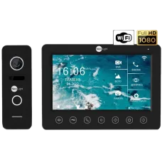 Видеодомофон KAPPA+ HD WF Black, вызывная панель PRIME FHD Black с уголком Neolight NeoLight NeoKIT HD WF B/Black