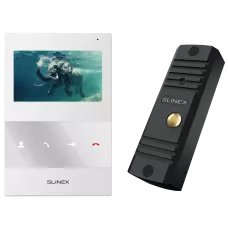 Комплект видеодомофона Slinex Slinex ML-16HD(Black)+SQ-04M(White)