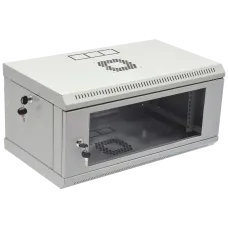 Шафа  19" 4U 600x400x284мм акриловое стекло, серый