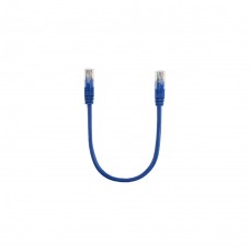 Патч-корд 0.3м, RJ-45, Cat.5e, CU, мідь, синій Ritar (PCR-CU/0.3Be / 00220)