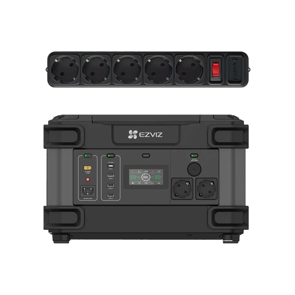 Портативне джерело живлення Ezviz Ezviz CS-PS1300 (CN066) (FR) 2000 Вт + сетевой фильтр Gembird SPG5-G-6B