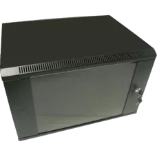 Шкаф коммутационный настенный 9U 600x600 разборный  Hypernet WMNC66-9U-FLAT-AC-BLACK