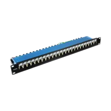 Патч-панель 19" 24xRJ-45 FTP, кат. 6, dual type, EPNew EPNew EPNew 6PLDN-F24BK
