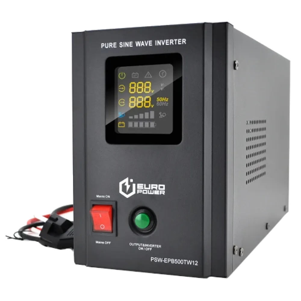 Джерело безперебійного живлення EUROPOWER Europower PSW-EPB500TW12 300 Вт с правильной синусоидой